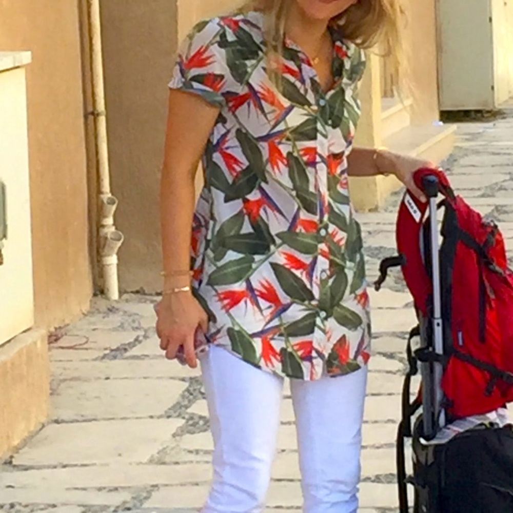 Onia Size Small Womens Vacation Shirt Dress with Pockets